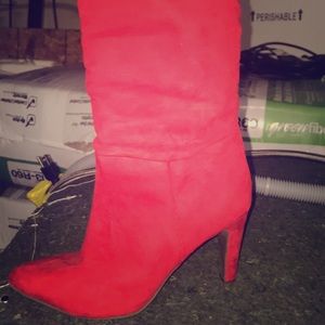 Red Suede Boots